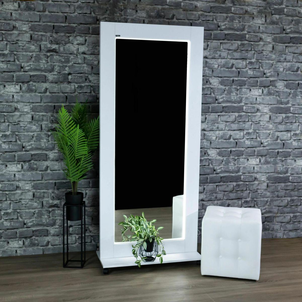 Дзеркало гримерне Mirror Ideas Led в повний зріст на колесах 190х80 см (MP11321567)