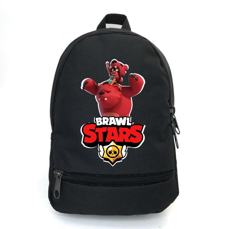 Рюкзак BIG Бравл Старс Ніта на Ведмі School Bag (BS-065) чорний (43 х 30 х 17 см)