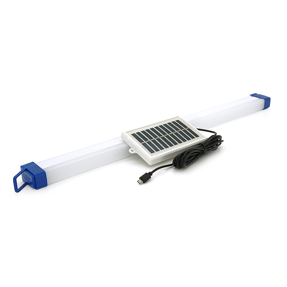 Лампа діонна BK-500T, 3 режими, 520x40 мм, живлення від USB-кабель + панель Solar 100х60 мм, вбудований