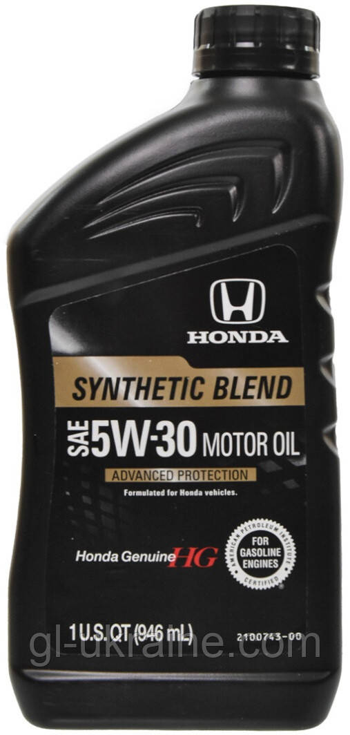 Моторна олива Honda Synthetic Blend 5W-30, 0,946л (087989134)