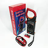 Мультиметр-кліщі цифрові вимірювальні DT-266F, Тестер вимірювання напруги, Якісний мультиметр, фото 7