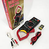 Цифровий мультиметр-тестер DT 266 FT Струмовимірювальні кліщі, Тестер професійний мультиметр для дому, фото 2