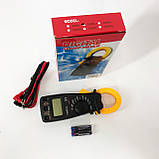 Токові кліщі мультиметр VC3266 L+ тестер, Мультиметр для дому, Хороший мультиметр, Тестер для електрика, фото 6