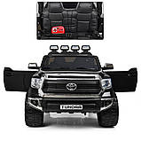 Дитячий 2-місний електромобіль Джип Toyota Tundra JJ2255 з пультом для дітей 3-8 років чорний, фото 6