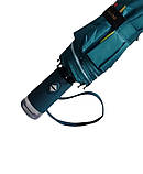 Парасолька автомат Susino №3030 жіноча на 9 спиць з осіннім листям Темно-зелений, фото 5