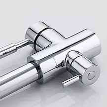 Змішувач для кухні на дві води Frap F4352, фото 4