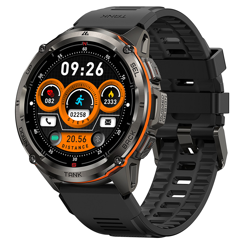 Розумний смарт-годинник KOSPET TANK T3 ULTRA BLACK + COMPASS GPS, фото 1
