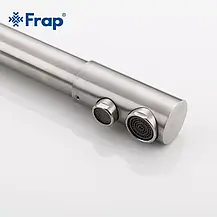 Змішувач для кухні на дві води Frap F4348, сатин, фото 5