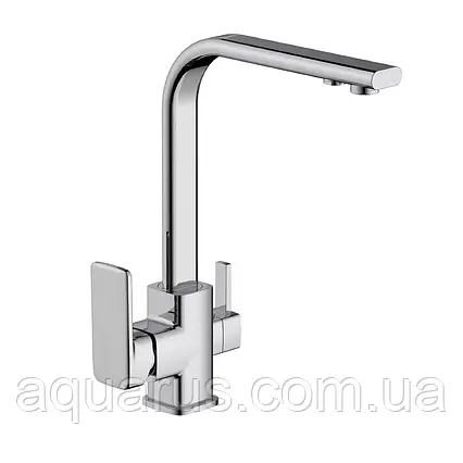Змішувач для кухні Frap F4360 з підключенням фільтра питної води, хром, фото 1