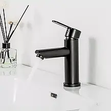 Змішувач для умивальника Frap F10801-6, чорний, фото 2