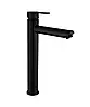 Змішувач для умивальника Frap F10801-62 високий, чорний, фото 6