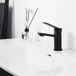Змішувач для умивальника Frap F1062, чорний, фото 2