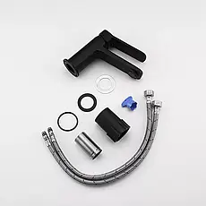 Змішувач для умивальника Frap F1062, чорний, фото 3