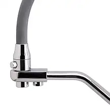 Змішувач для кухні на дві води Frap F4374, сірий/хром, фото 2