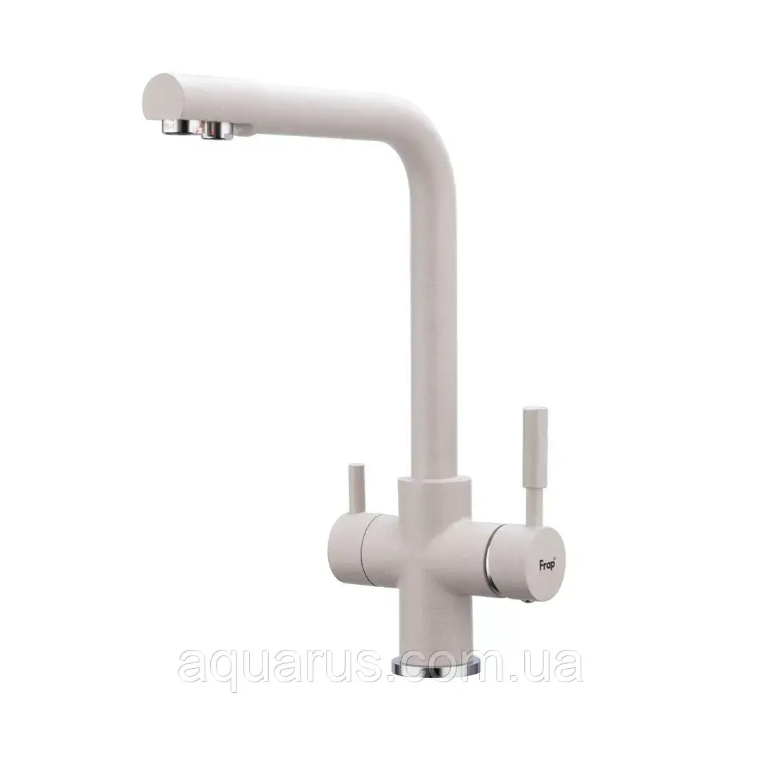 Змішувач для кухні під фільтр Frap F4352-24, білий