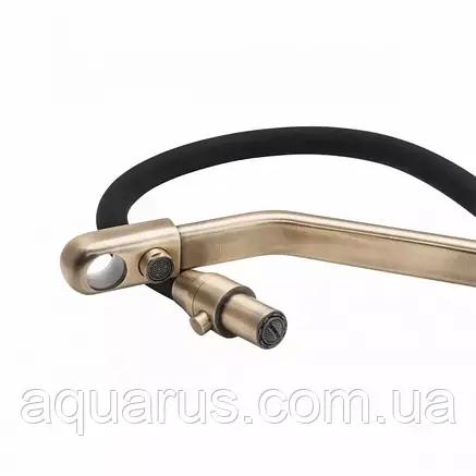 Змішувач для кухні на дві води Frap F4374-4, бронза, фото 2