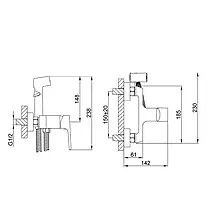 Гігієнічний душ Frap F2071, фото 5