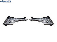 Протитуманні фари LED Hyundai Sonata 2013-14 H8-12V35W+LED-4W FOG+DRL HY-603-LED 2в1