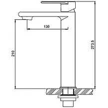 Змішувач для раковини високий GAPPO G1099-22, фото 5