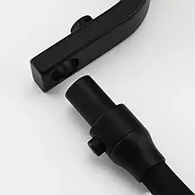 Змішувач для кухні на дві води GAPPO G4317-6 з гнучким виливом, чорний, фото 3