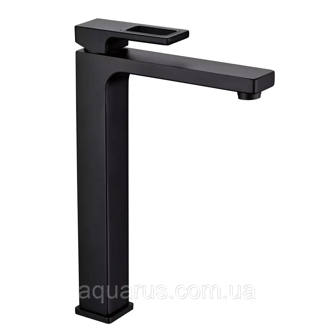 Змішувач для умивальника високий GAPPO G1017-62, чорний