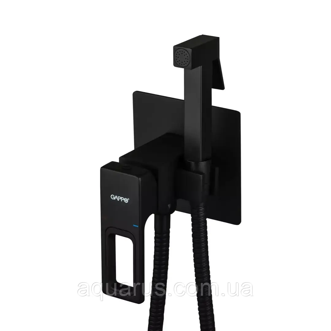 Вбудований гігієнічний душ GAPPO G7217-6, чорний