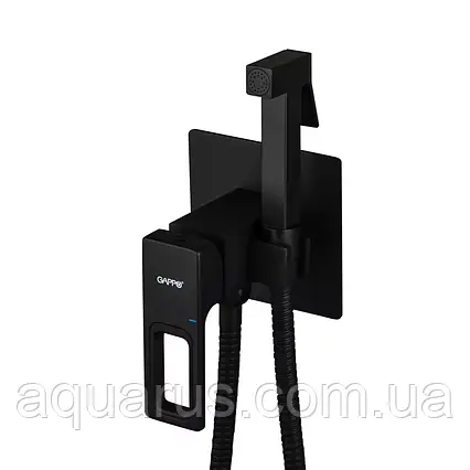 Вбудований гігієнічний душ GAPPO G7217-6, чорний, фото 1