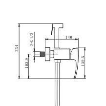Гігієнічний душ GAPPO G2007-8, білий/хром, фото 5