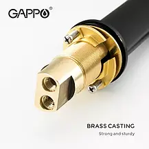 Змішувач для умивальника GAPPO G1052-86, чорний, фото 4