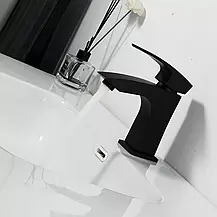 Змішувач для умивальника GAPPO G1007-66, чорний, фото 2