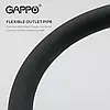 Змішувач для кухні на дві води GAPPO G4398-36 з гнучким виливом, чорний, фото 6