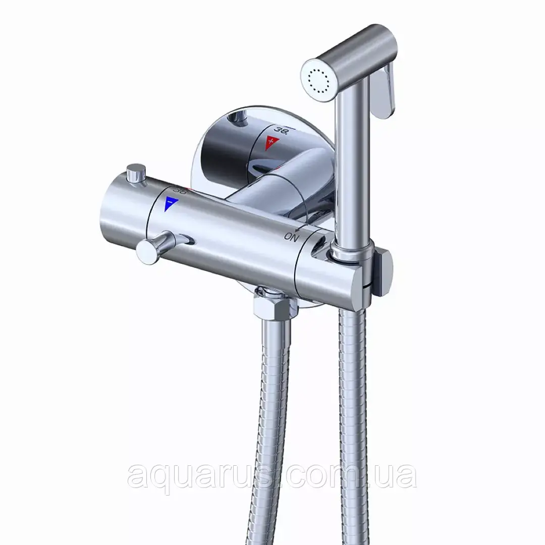 Вбудований гігієнічний душ з термостатом GAPPO G7290, хром