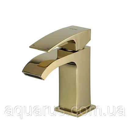 Змішувач для умивальника GAPPO G1007-3, золото, фото 1
