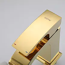 Змішувач для умивальника GAPPO G1007-3, золото, фото 4