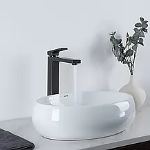 Змішувач для умивальника високий GAPPO G1017-92, збройова сталь, фото 2