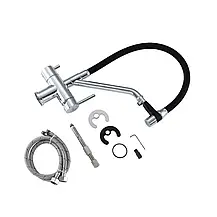 Змішувач для кухні з підключенням фільтра GAPPO G4398-80, хром, фото 5