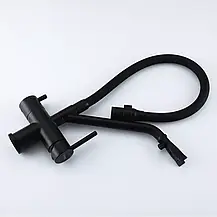 Змішувач для кухні з підключенням фільтра GAPPO G4398-86, чорний, фото 3