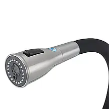 Змішувач для кухні GAPPO G4399-65 із підключенням фільтра питної води, сатин/чорний, фото 4