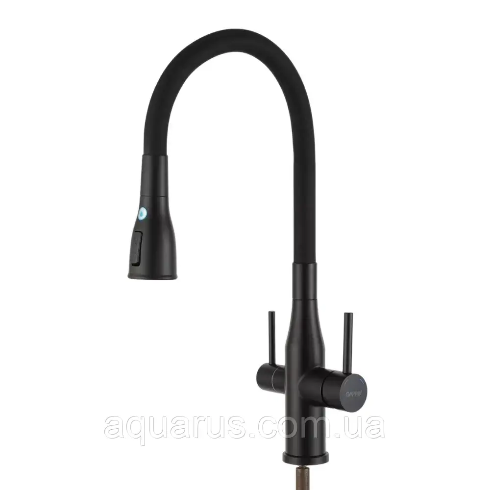 Змішувач для кухні GAPPO G4399-66 із підключенням фільтра питної води, чорний