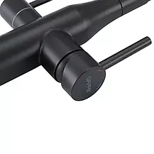 Змішувач для кухні GAPPO G4399-66 із підключенням фільтра питної води, чорний, фото 4