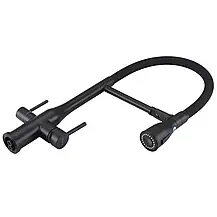 Змішувач для кухні GAPPO G4399-76 з підключенням фільтра питної води, з фіксатором, чорний, фото 3