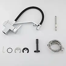 Змішувач для кухні під осмос GAPPO G4395-60 з гнучким виливом, хром, фото 4