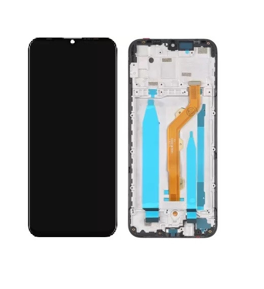 Дисплей Infinix Smart 4 модуль в зборі з тачскріном з рамкою, чорний