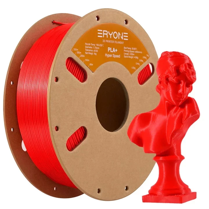 Високошвидкісний пластик для 3Д друку ERYONE Hyper Speed PLA+ Red 1кг/1,75 мм 200°C-220°C