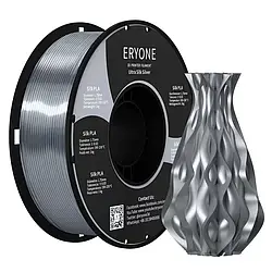 Шовковий пластик для 3Д друку ERYONE Ultra Silk PLA Silver 1кг/1,75 мм 200°C-220°C