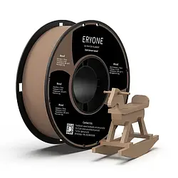 Пластик з Дерев'яними Домішками для 3Д друку ERYONE Wood PLA Dark Wood 1кг/1,75 мм 200°C-220°C