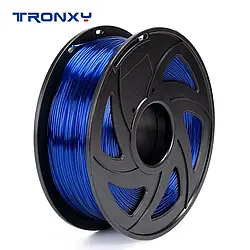 Філамент Пластик для 3Д друку міцний екологично чистий TRONXY PLA+ Transparent Blue 1кг/1,75 мм 200°C-220°C