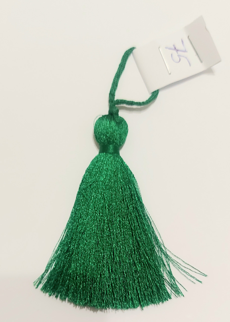 Пензлик ( Пензлик) декоративний текстильний Кітіця декоративний мала 7 см зелений 1 шт.