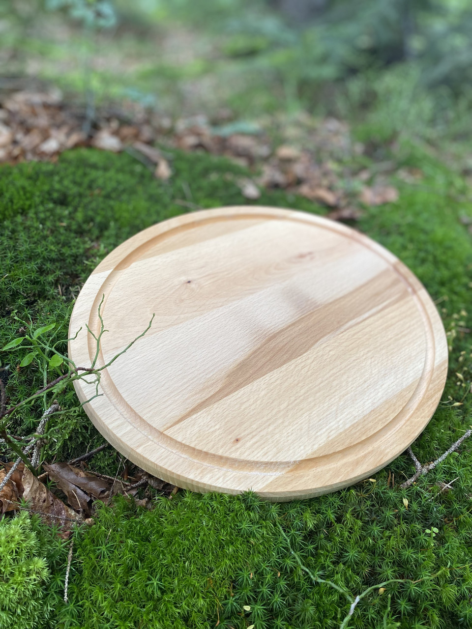 Дошка кругла 40 см (бук).