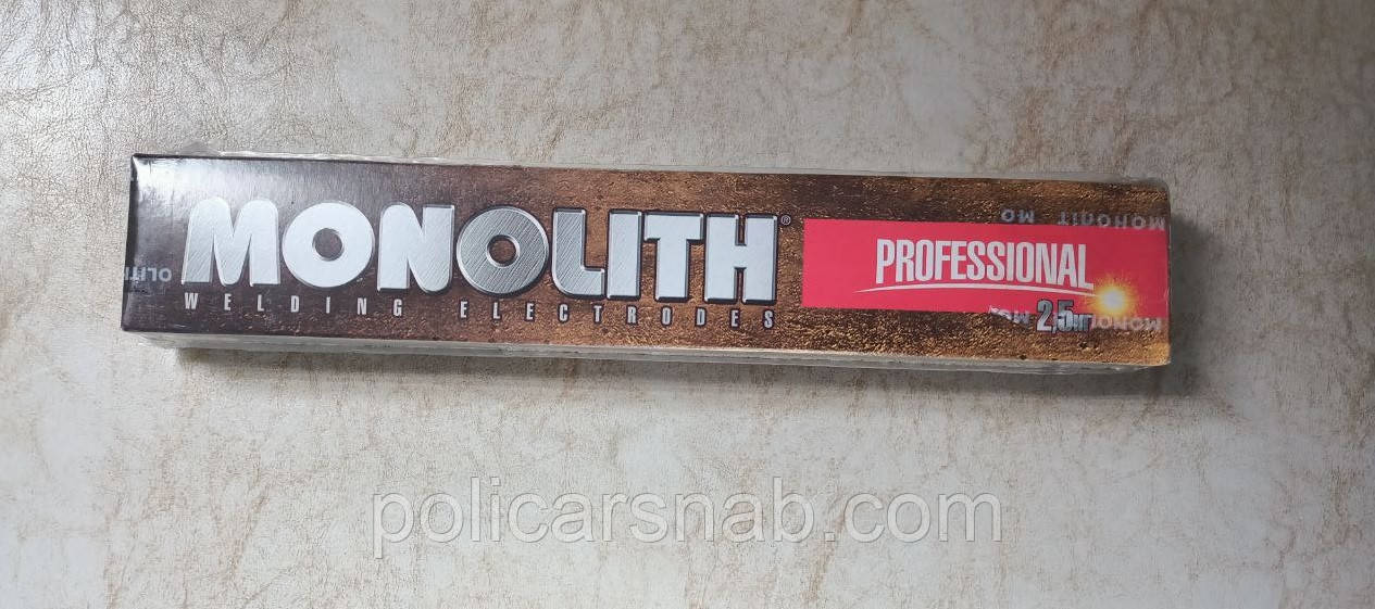 Електроди ТМ Monolith PRO Professional Е50 Е6013 Моноліт Професіонал діаметр 3мм кратно пачці 2,5кг